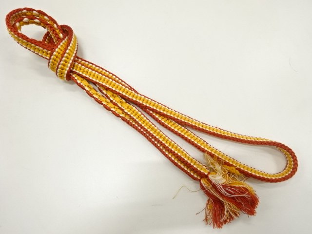 JAPANESE KIMONO / HAND-TIED OBIJIME CORD